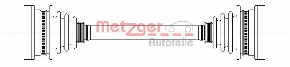 Antriebswelle Hinterachse Metzger 7210026 von Metzger