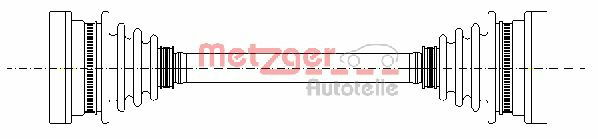 Antriebswelle Hinterachse Metzger 7210026 Antriebswelle Hinterachse Metzger 7210026 von Metzger