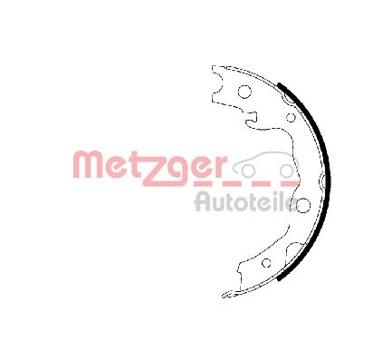 Bremsbackensatz, Feststellbremse Hinterachse beidseitig Metzger MG 223 von Metzger