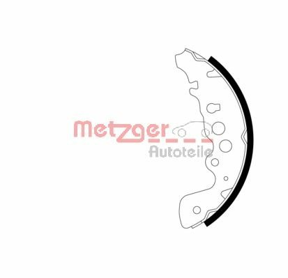 Bremsbackensatz Hinterachse Metzger MG 730 von Metzger