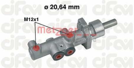 Hauptbremszylinder Metzger 202-404 Hauptbremszylinder Metzger 202-404 von Metzger