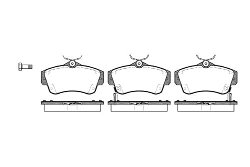 Metzger 0753.02 REMSA Bremsbelagsatz, Scheibenbremse - (4-teilig) von Metzger