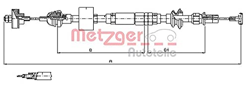 Metzger 10.3159 COFLE Seilzug, Kupplungsbetätigung von Metzger