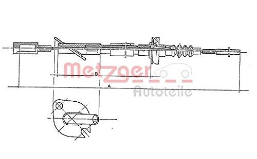 Metzger 1402.3 COFLE Seilzug, Kupplungsbetätigung Metzger 1402.3 COFLE Seilzug, Kupplungsbetätigung von Metzger
