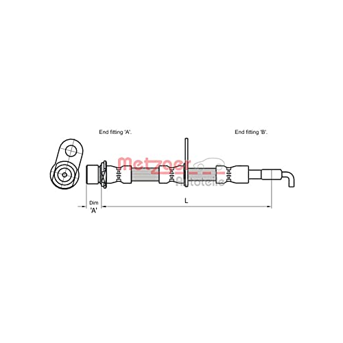 Metzger 4110009 Bremsschlauch von Metzger