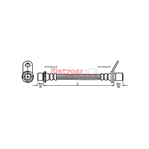 Metzger 4110012 Bremsschlauch von Metzger