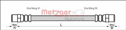 Metzger 4110051 Bremsschlauch von Metzger