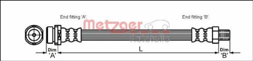 Metzger 4112316 Bremsschlauch von Metzger