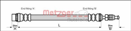 Metzger 4114712 Bremsschlauch von Metzger