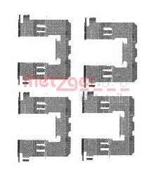 Metzger -Kit Zubehör für Bremsbeläge, Z 1721 Metzger -Kit Zubehör für Bremsbeläge, Z 1721 von Metzger