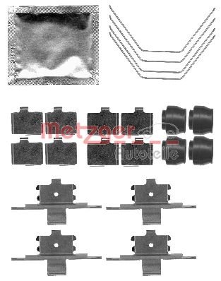 Metzger – Kit Zubehör für Bremsbeläge, Z 1791 von Metzger