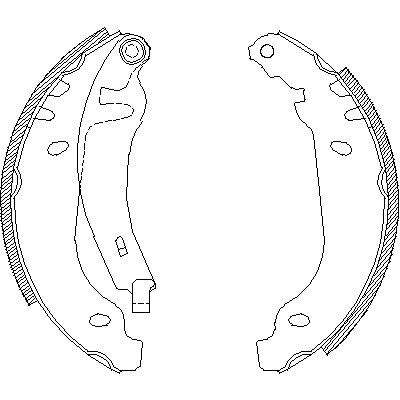 REMSA 4727.00 Bremsbacken und Zubehör von Metzger