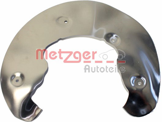 Spritzblech, Bremsscheibe Vorderachse links Metzger 6115093 von Metzger