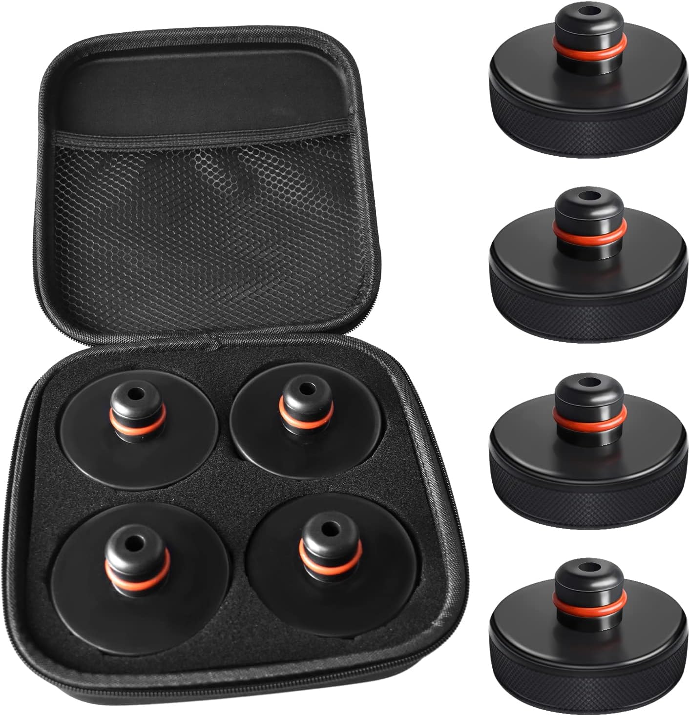 Wagenheber-Pad für Tesla 3/Y/X/S – Schnellständer, Gummi-Pad, Autoreifen-Hebebühne, Wagenheber-Punkt-Schutzblöcke, Wagenheber-Teile-Set, 4 Packungen, Schwarz Wagenheber-Pad für Tesla 3/Y/X/S – Schnellständer, Gummi-Pad, Autoreifen-Hebebühne, Wagenheber-Punkt-Schutzblöcke, Wagenheber-Teile-Set, 4 Packungen, Schwarz von Mevige