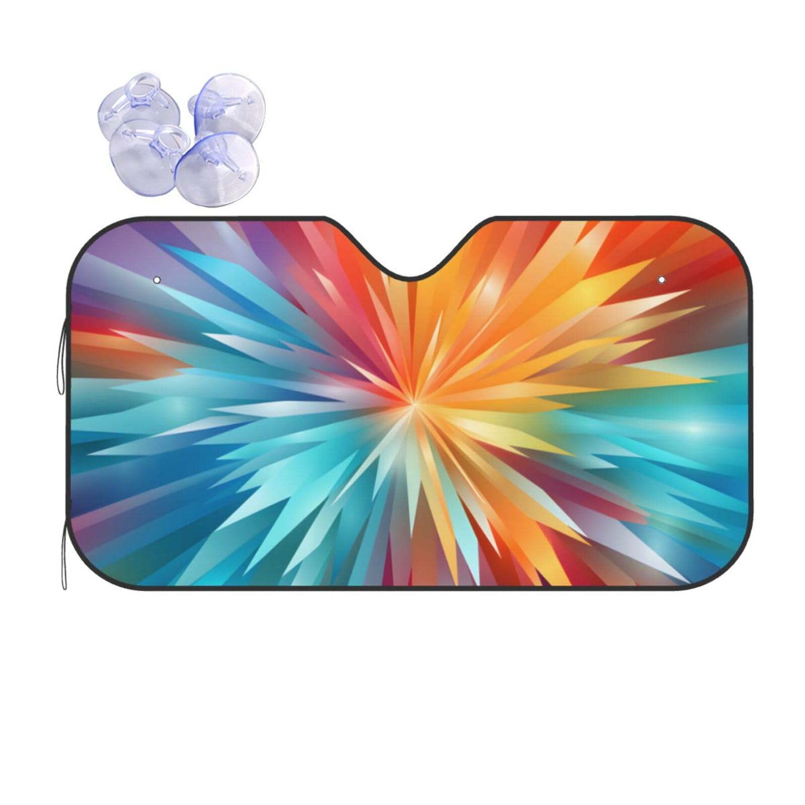 Mexpekil Abstrakter Splash Regenbogen Auto Windschutzscheibe Sonnenschutz 140x76cm Sonnenblende für Autos Hitzeschutz Auto Frontscheibe Sonnenschutz Faltbarer Sonnenschutz für SUV Van LKW Mexpekil Abstrakter Splash Regenbogen Auto Windschutzscheibe Sonnenschutz 140x76cm Sonnenblende für Autos Hitzeschutz Auto Frontscheibe Sonnenschutz Faltbarer Sonnenschutz für SUV Van LKW von Mexpekil