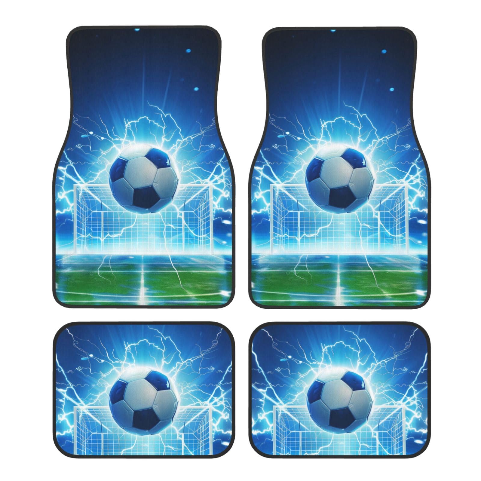 Mexpekil Fußball Lightning Auto Matten 4 Stück Universal Auto Fußmatten Anti Rutsch Auto Fußmatten Dekorative Auto Teppich Protektoren für SUV Van Truck Mexpekil Fußball Lightning Auto Matten 4 Stück Universal Auto Fußmatten Anti Rutsch Auto Fußmatten Dekorative Auto Teppich Protektoren für SUV Van Truck von Mexpekil