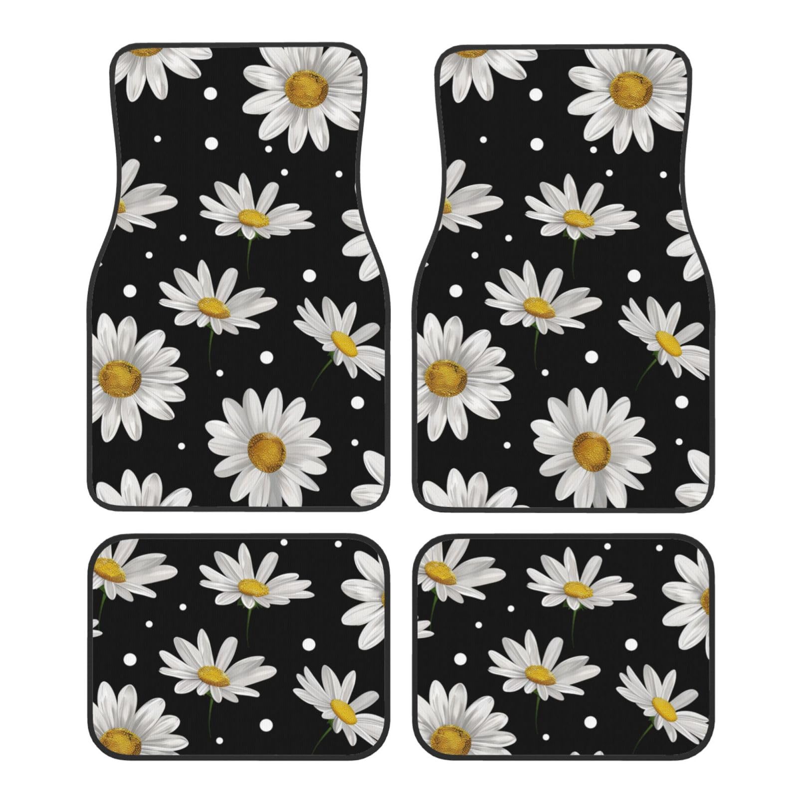 Mexpekil Gänseblümchen Blume Auto Matten 4 Stück Universal Auto Fußmatten rutschfeste Auto Fußmatten Dekorative Auto Teppich Protektoren für SUV Van Truck Mexpekil Gänseblümchen Blume Auto Matten 4 Stück Universal Auto Fußmatten rutschfeste Auto Fußmatten Dekorative Auto Teppich Protektoren für SUV Van Truck von Mexpekil