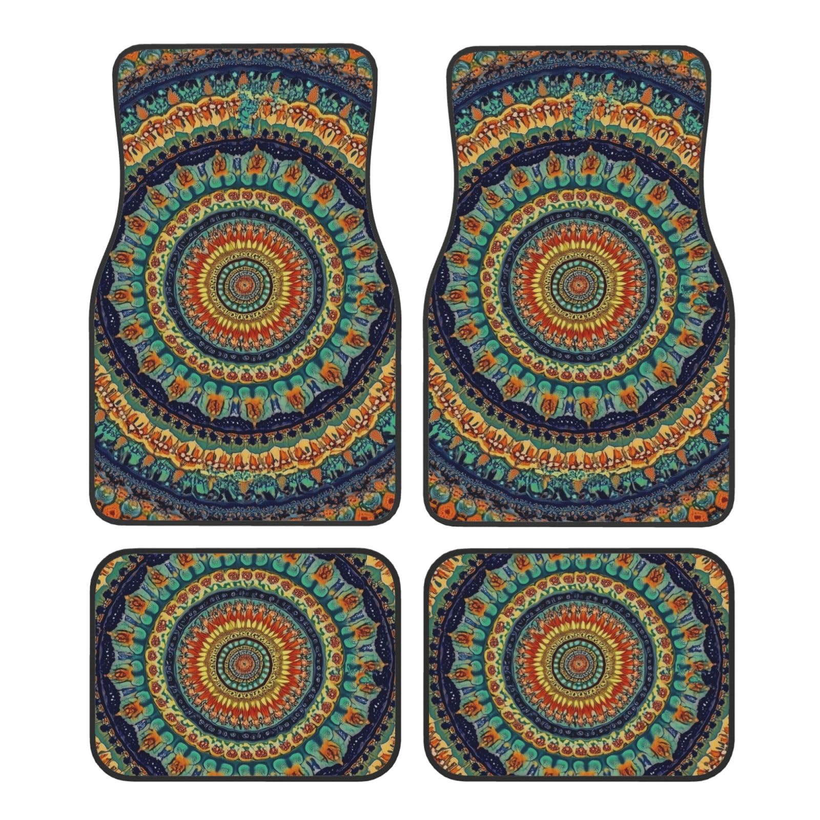Mexpekil Mandala Bohemian Boho Automatten 4 Stück Universal Auto Fußmatten rutschfeste Auto Fußmatten Dekorative Auto Teppich Protektoren für SUV Van Truck Mexpekil Mandala Bohemian Boho Automatten 4 Stück Universal Auto Fußmatten rutschfeste Auto Fußmatten Dekorative Auto Teppich Protektoren für SUV Van Truck von Mexpekil