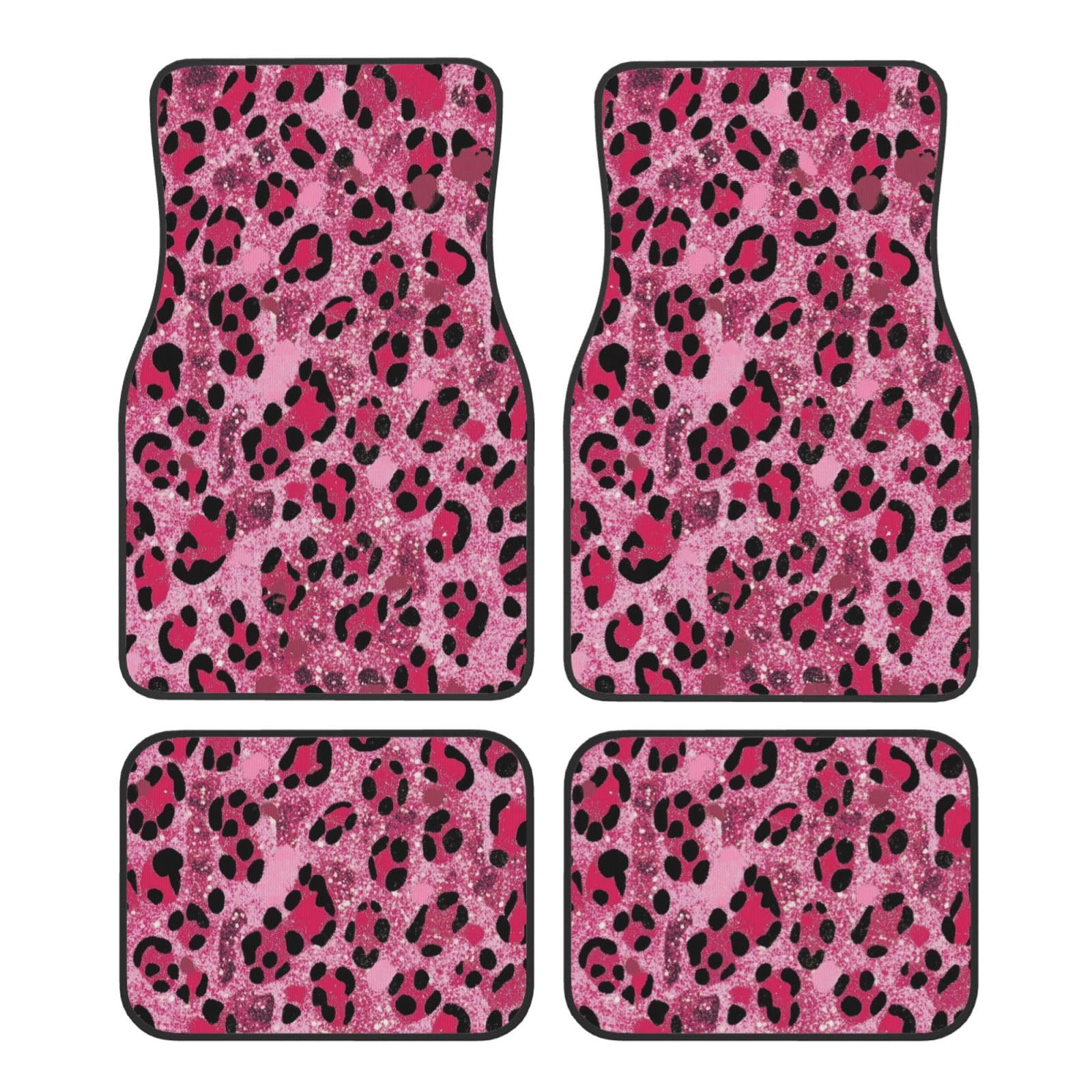 Mexpekil Rosa Glitzer Leopard Print Automatten 4 Stück Universal Auto Fußmatten rutschfeste Auto Fußmatten Dekorative Auto Teppich Protektoren für SUV Van Truck Mexpekil Rosa Glitzer Leopard Print Automatten 4 Stück Universal Auto Fußmatten rutschfeste Auto Fußmatten Dekorative Auto Teppich Protektoren für SUV Van Truck von Mexpekil