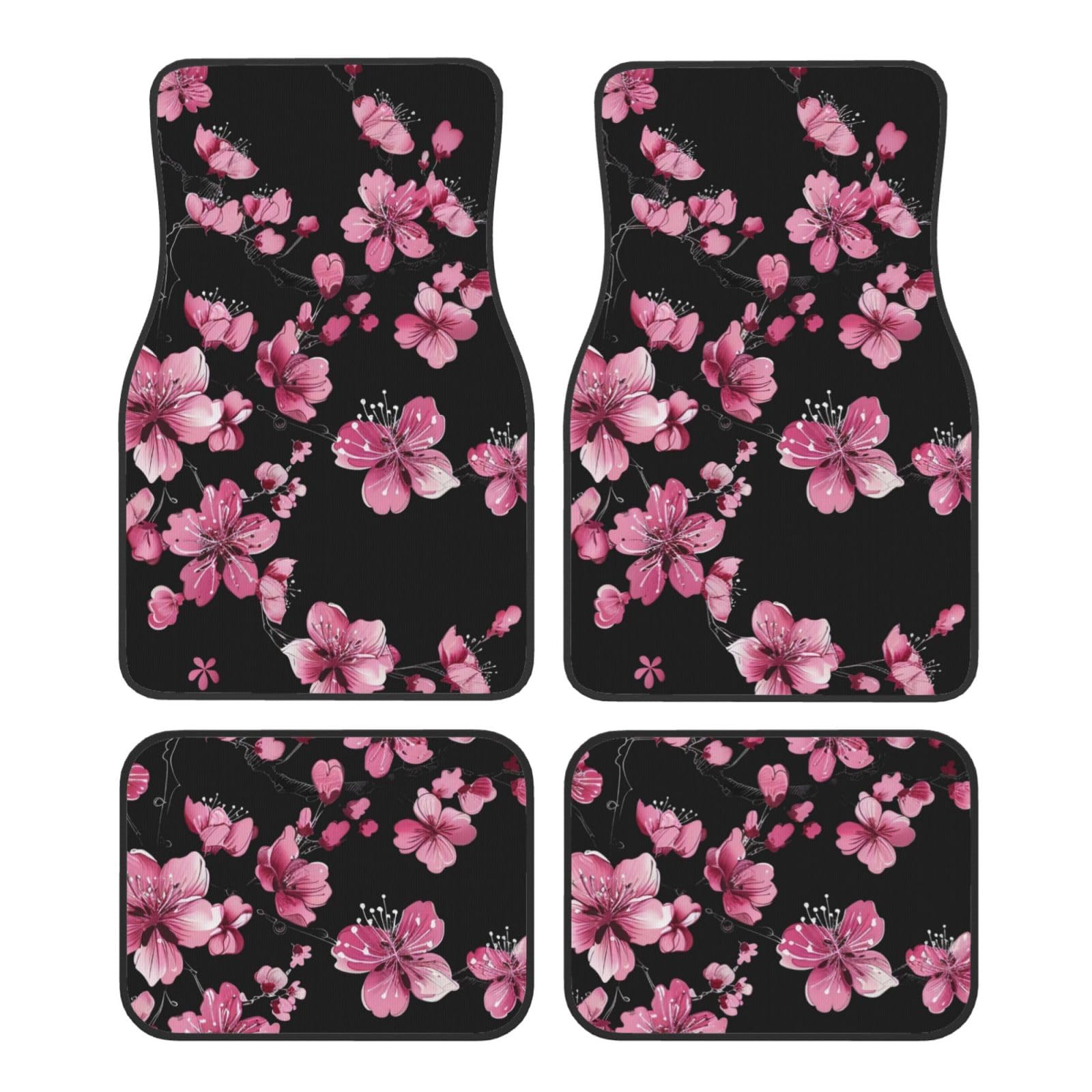Mexpekil Rosa Kirschblüte Automatten 4er Set Universal Auto Fußmatten Anti-Rutsch Auto Fußmatten Dekorative Auto Teppich Protektoren für SUV Van Truck Mexpekil Rosa Kirschblüte Automatten 4er Set Universal Auto Fußmatten Anti-Rutsch Auto Fußmatten Dekorative Auto Teppich Protektoren für SUV Van Truck von Mexpekil
