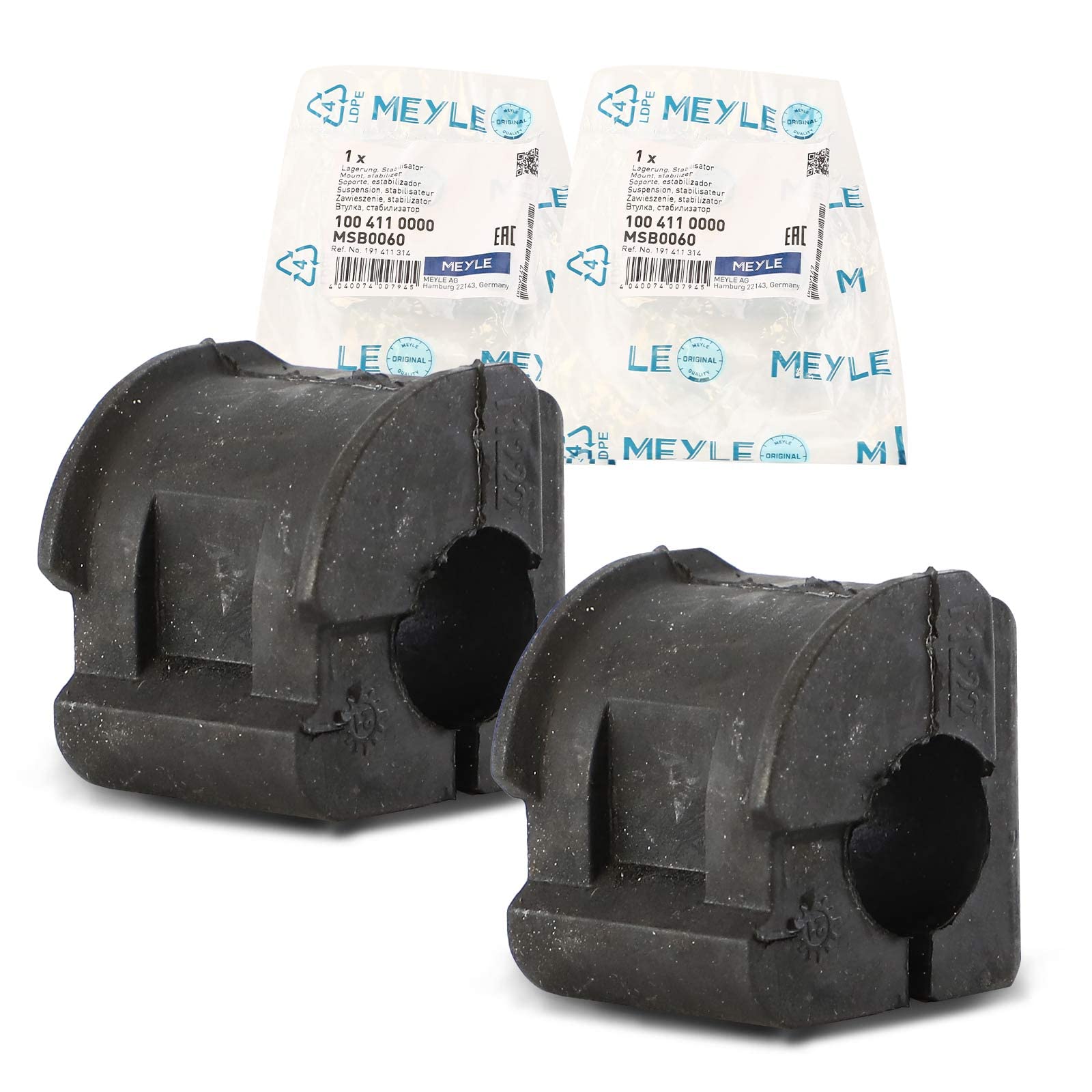 2x Original MEYLE 1004110000 Lagerung Stabilisator Vorne Kompatibel mit Golf III 1H1 1991-1996 J.e.t.t.a II 165 19E 1G2 1984-1991 Polo Classic 6KV2 1995-2001 2x Original MEYLE 1004110000 Lagerung Stabilisator Vorne Kompatibel mit Golf III 1H1 1991-1996 J.e.t.t.a II 165 19E 1G2 1984-1991 Polo Classic 6KV2 1995-2001 von Meyle