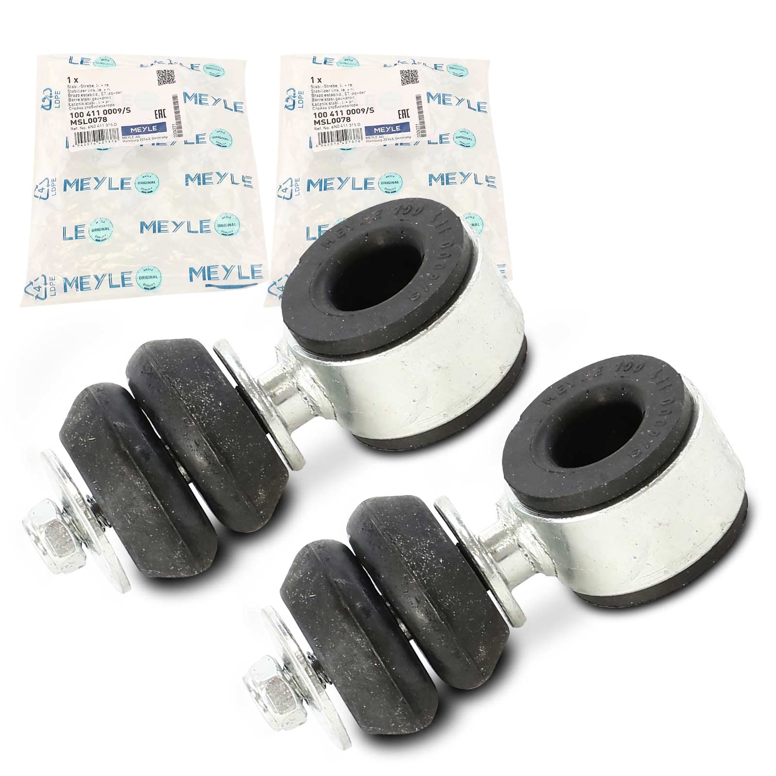 2x Original MEYLE 1004110009/S Koppelstange Stabilisator Vorne Kompatibel mit Arosa 6H 1997-2004 Felicia I/II 6U1 6U5 6U7 6UF 1994-2002 Lupo 60 6X1 1998-2005 Polo 6N1 6N2 1994-2001 2x Original MEYLE 1004110009/S Koppelstange Stabilisator Vorne Kompatibel mit Arosa 6H 1997-2004 Felicia I/II 6U1 6U5 6U7 6UF 1994-2002 Lupo 60 6X1 1998-2005 Polo 6N1 6N2 1994-2001 von Meyle