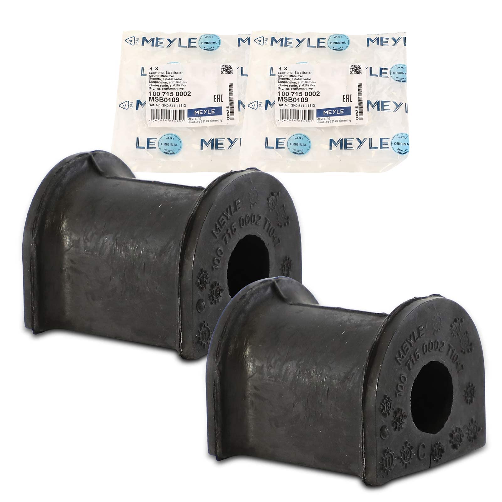 2x Original MEYLE 1007150002 Stabilisator Lager Hinten Kompatibel mit C.a.d.d.y III MPV 2CB 2CJ 2KB 2KJ 1.2L-2.0L 2004-2015 C.a.d.d.y III Kasten/MPV 2CA 2CH 2KA 2KH 1.2L-2.0L 2005-2015 2x Original MEYLE 1007150002 Stabilisator Lager Hinten Kompatibel mit C.a.d.d.y III MPV 2CB 2CJ 2KB 2KJ 1.2L-2.0L 2004-2015 C.a.d.d.y III Kasten/MPV 2CA 2CH 2KA 2KH 1.2L-2.0L 2005-2015 von Meyle