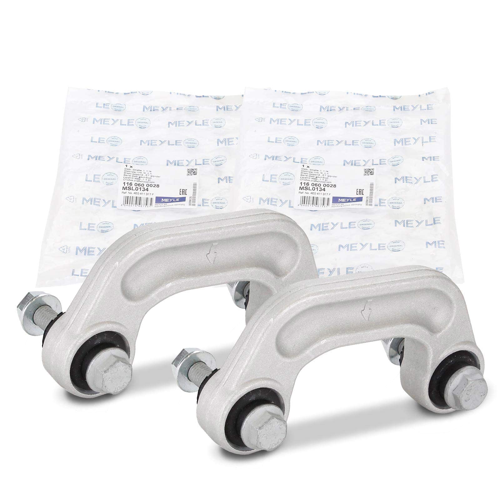 2x Original MEYLE 1160600028 Koppelstange Vorne Kompatibel mit A6 4F2 2.0L-5.2L 2004-2011 A6 Allroad 4FH 2.7L-4.2L 2006-2011 A6 Avant 4F5 2.0L-5.2L 2004-2011 A8 4E2 4E8 3.0L-6.0L 2002-2010 2x Original MEYLE 1160600028 Koppelstange Vorne Kompatibel mit A6 4F2 2.0L-5.2L 2004-2011 A6 Allroad 4FH 2.7L-4.2L 2006-2011 A6 Avant 4F5 2.0L-5.2L 2004-2011 A8 4E2 4E8 3.0L-6.0L 2002-2010 von Meyle