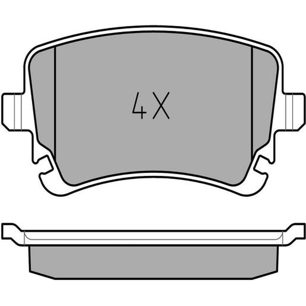 MEYLE 0252332617 Bremsbelagsatz, Scheibenbremse von Meyle