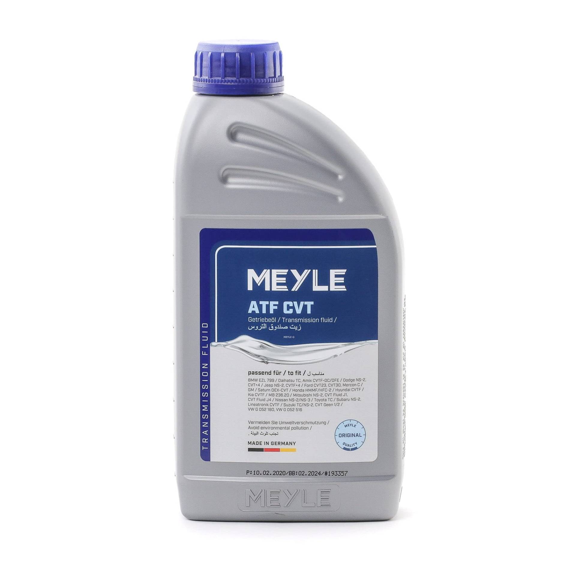 Meyle Automatikgetriebeöl Getriebeöl 1 L 014 019 3000 natur von Meyle