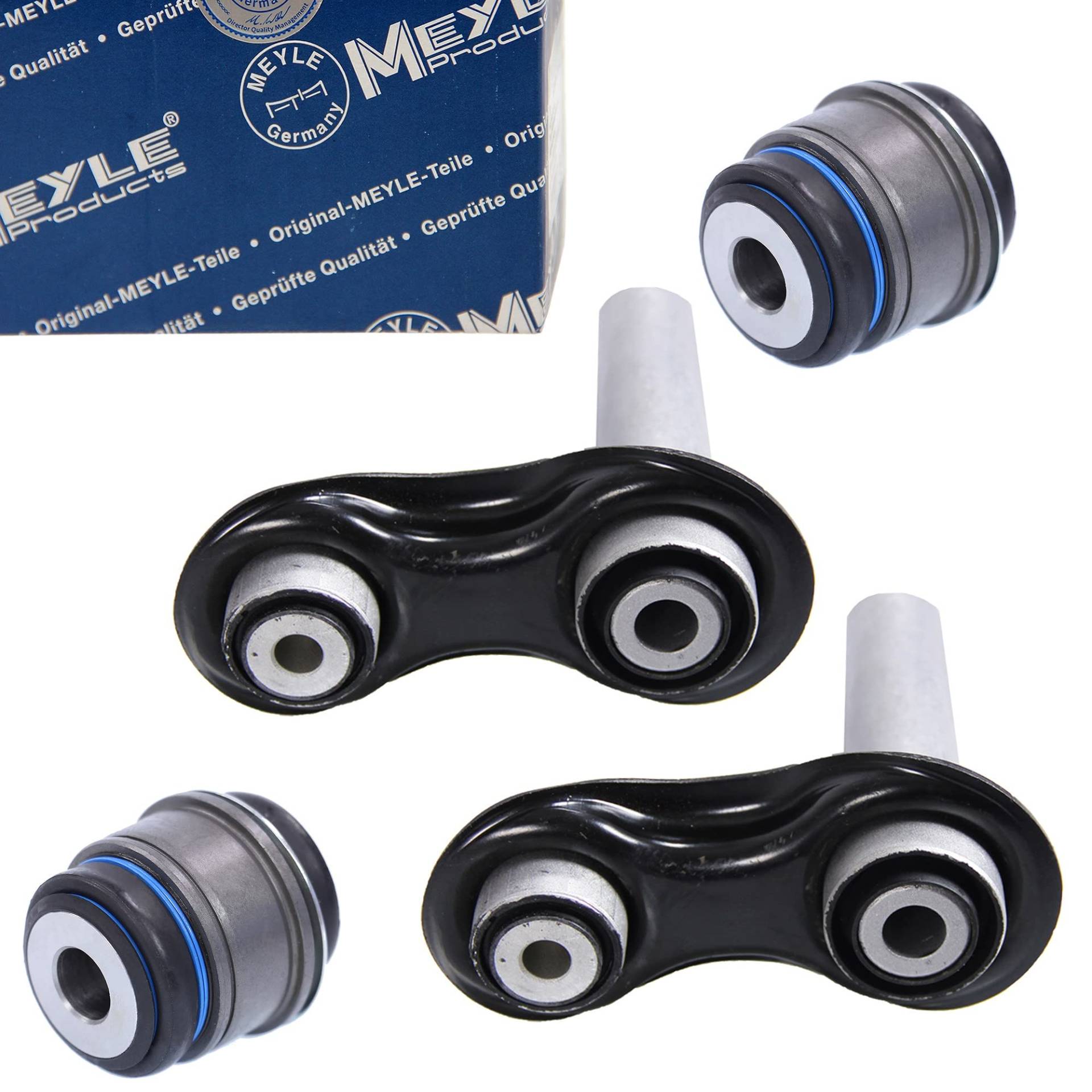 Original MEYLE 2x Querlenker Integrallenker Achsschenkel Lenker Radaufhängung + 2x Querlenkerlager Hydrolager Querlenkerbuchse Lager Buchse Querlenker Achsschenkel Dreieckslenker hinten Original MEYLE 2x Querlenker Integrallenker Achsschenkel Lenker Radaufhängung + 2x Querlenkerlager Hydrolager Querlenkerbuchse Lager Buchse Querlenker Achsschenkel Dreieckslenker hinten von Meyle