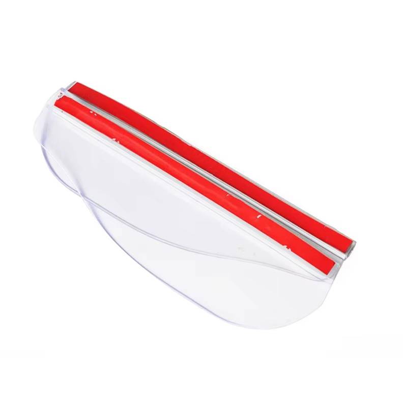 Innenzubehör 2X Auto Rückspiegel Regen Schild Universal Carbon Fiber Rückansicht Seitenspiegel Regen Augenbraue Schild Auto Dekorative(2pcs transparent) von Mfibbmf