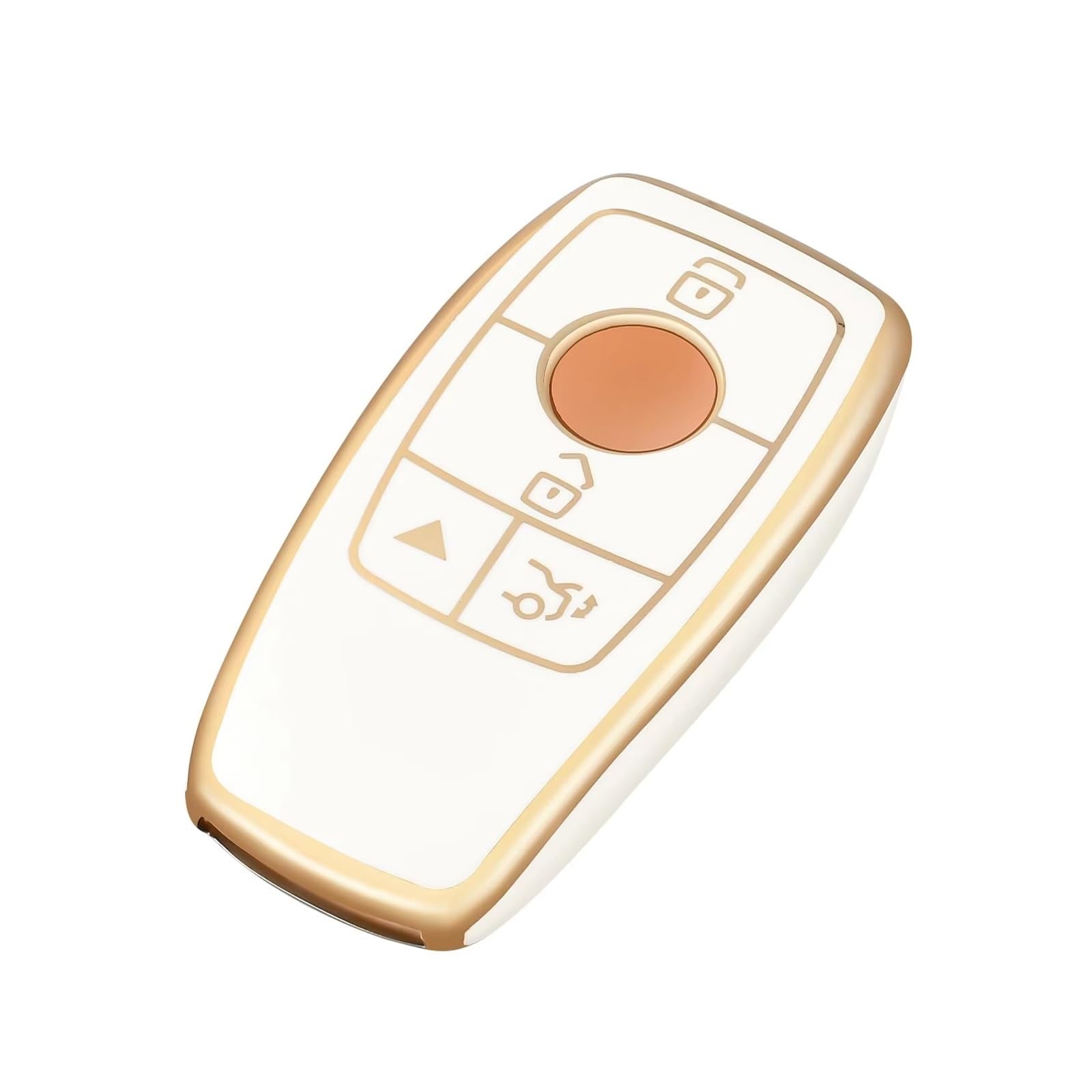 Innenzubehör For Benz W205 W213 W222 X167 W177 A C E S G Class for GLC for CLA 4 Buttons Car Remote Key Case Fob Cover Shell Auto Dekorative(White g) von Mfibbmf