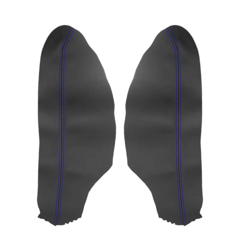 Innenzubehör Für Accord 8th Für Gen Coupe 2008 2009 2010 2011 2012 2 stücke Mikrofaser Leder Auto Vorderen Tür Griff armlehne Panel Abdeckung Trim Auto Dekorative(Black-blue line) von Mfibbmf