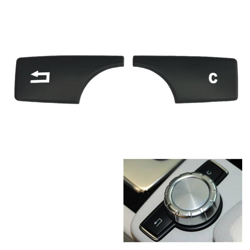 Innenzubehör Für Benz ABCE Für GLK Für CLS ML Für GLA W176 W246 W204 W212 X204 Auto Volumen Schalter Taste Abdeckung Auto Dekorative(Black Style 3) von Mfibbmf