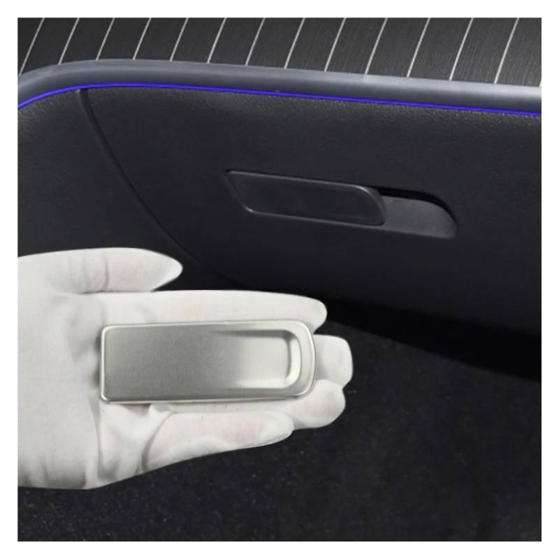 Innenzubehör Für Benz C Klasse W206 2022 Auto Styling hintere reihe sitz taste dekoration Rahmen Abdeckung Aufkleber Trim Auto Dekorative(K Model Silver) von Mfibbmf