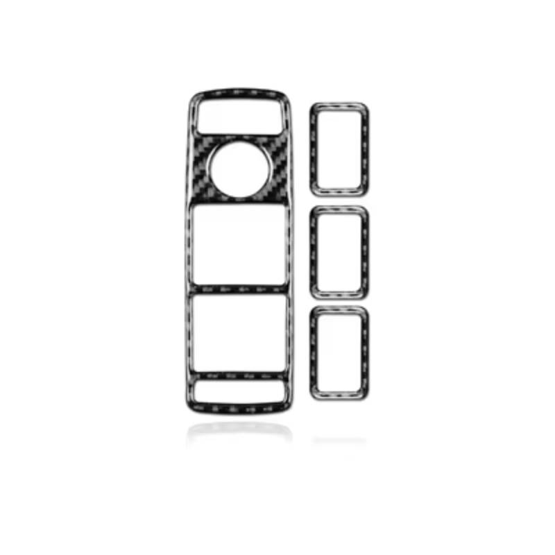 Innenzubehör Für Benz W204 Für GLA X156 Für CLA C117 A W176 B W246 Klasse W212 W218 X204 Auto Fenster Schalter trim Abdeckung Auto Dekorative(Carbon fiber) von Mfibbmf