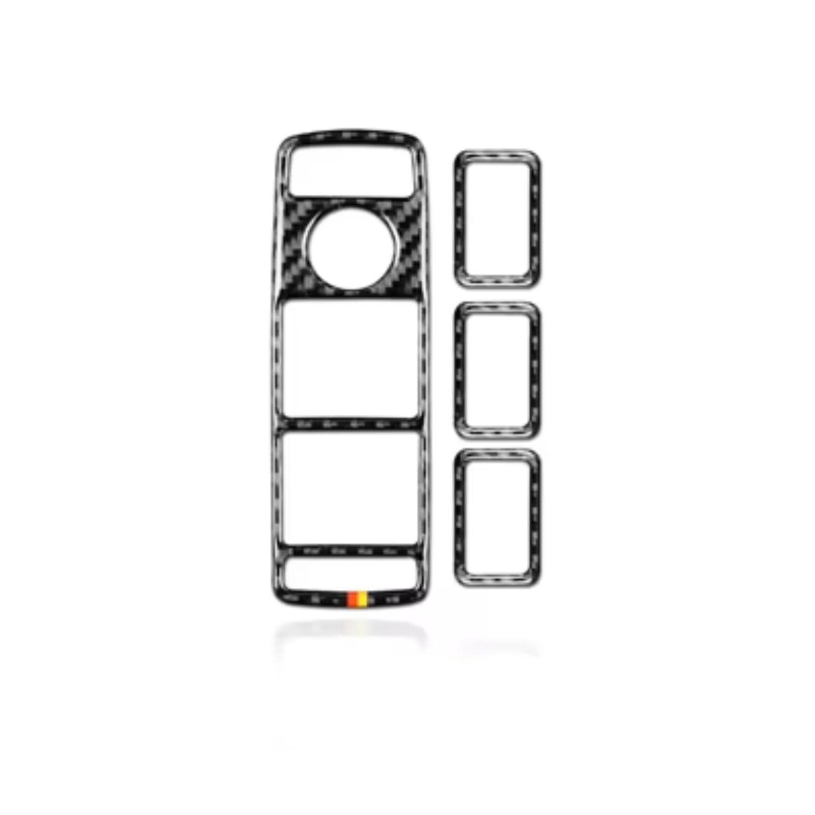 Innenzubehör Für Benz W204 Für GLA X156 Für CLA C117 A W176 B W246 Klasse W212 W218 X204 Auto Fenster Schalter trim Abdeckung Auto Dekorative(Carbon with strips) von Mfibbmf