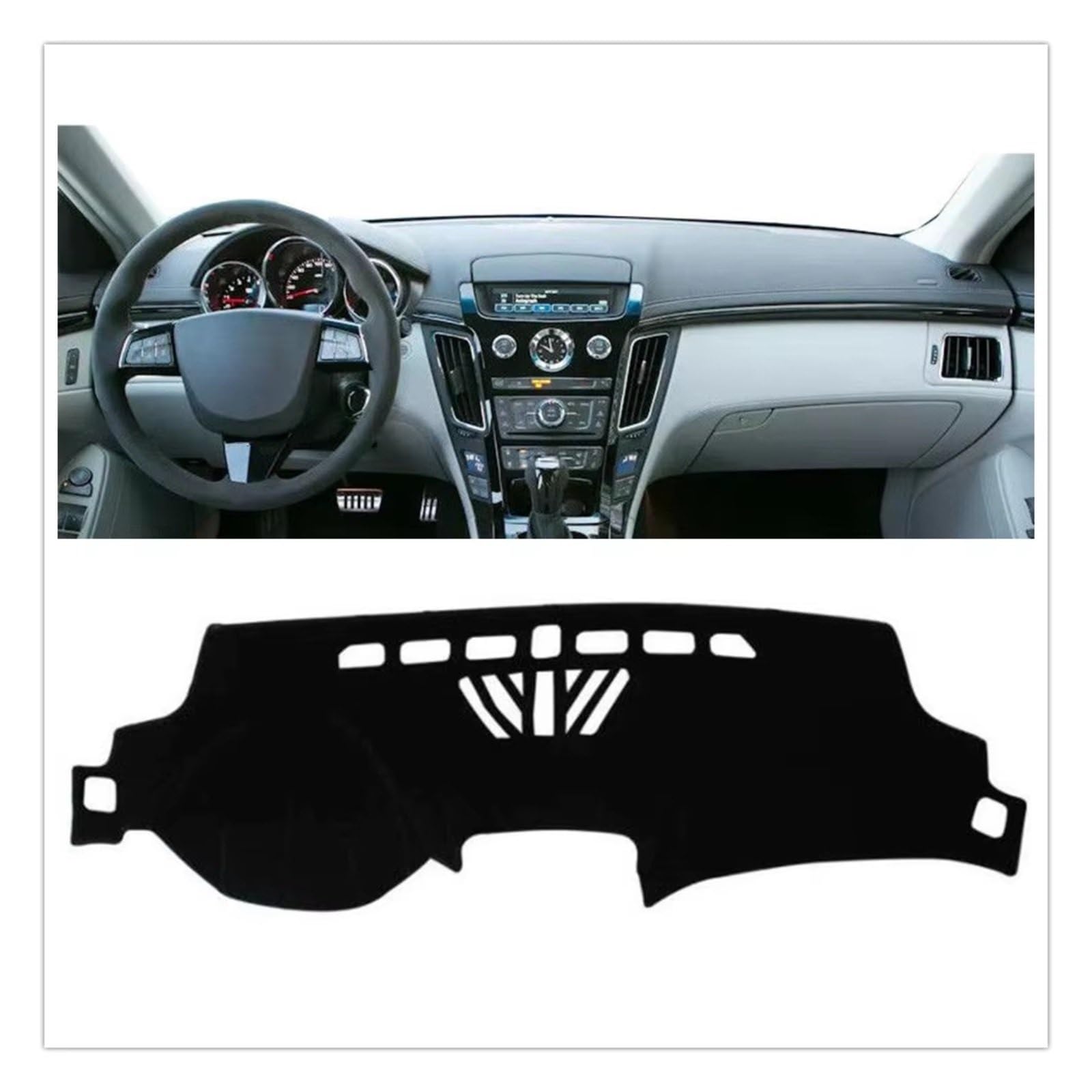 Innenzubehör Für Cadillac für CTS 2008- Auto Armaturenbrett Abdeckung Dash Mat Pad Auto Dekorative(RHD) von Mfibbmf