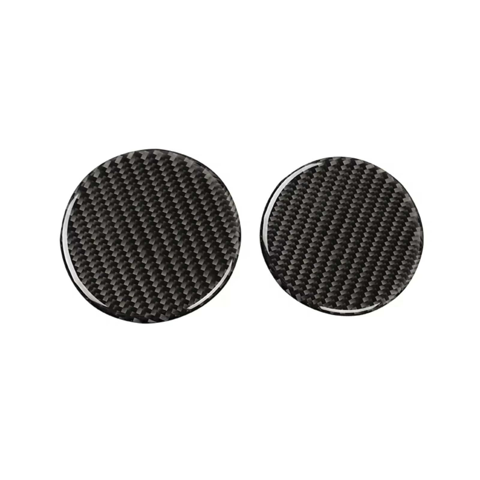 Innenzubehör Für Ford Für Mustang GT 2015-2021 Auto Carbon Fiber Innen Auto Wasser Tasse Slot Dichtung Trim Abdeckung Aufkleber aufkleber Dekor Auto Dekorative(Schwarz) von Mfibbmf
