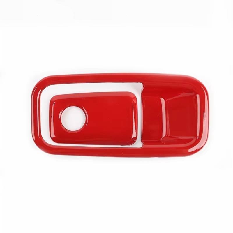 Innenzubehör Für Ford für Bronco 2021-2024 Auto Copilot Lagerung Box Schalter Dekoration Abdeckung Trim Innen Auto Dekorative(Red) von Mfibbmf