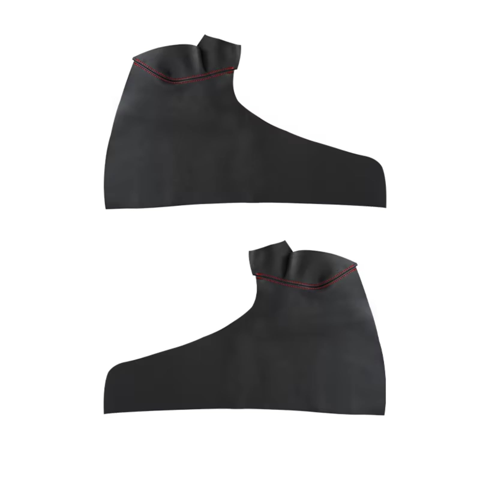 Innenzubehör Für Jazz Für Fit 2008-2012 Fließheck Auto Innentür Armlehne Panel Abdeckung Trim Weiche Leder Armlehne Abdeckung Auto Dekorative(Rear 2pcs Black-red) von Mfibbmf