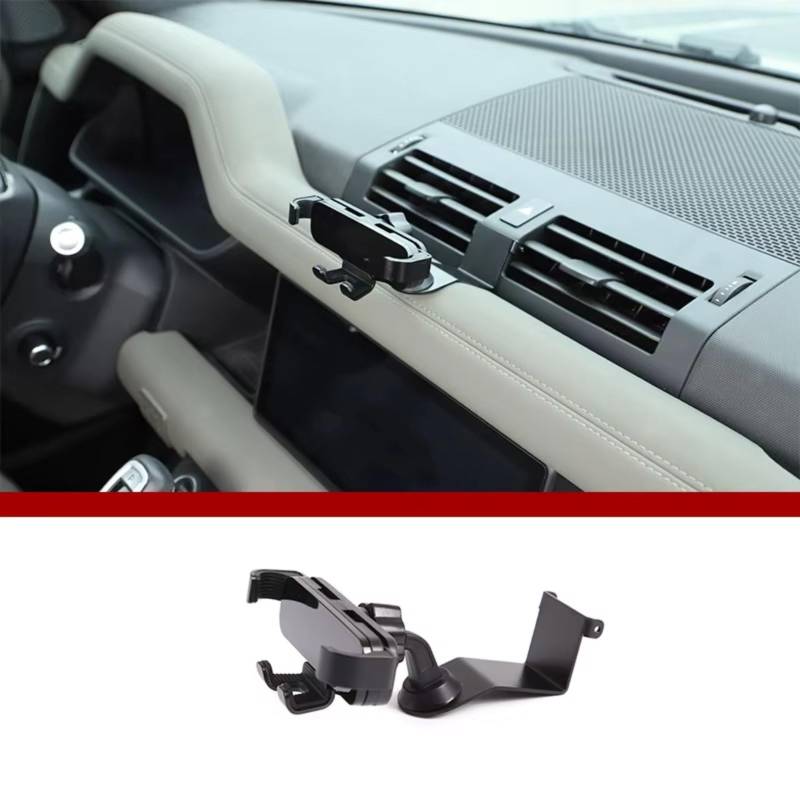 Innenzubehör Für Land Für Rover Für Defender 90 110 2020-2024 Auto Air Vent Handy Halter Trim Auto Dekorative(STYLE F) von Mfibbmf