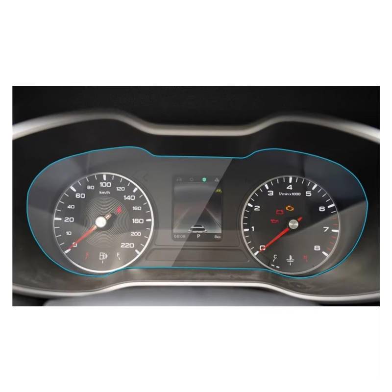 Innenzubehör Für MG ZS 2017-2020 Auto GPS Navigation Gehärtetes Glas Display-schutzfolie Aufkleber Auto Zugang Auto Screen Protector Auto Dekorative(Instrument Film) von Mfibbmf