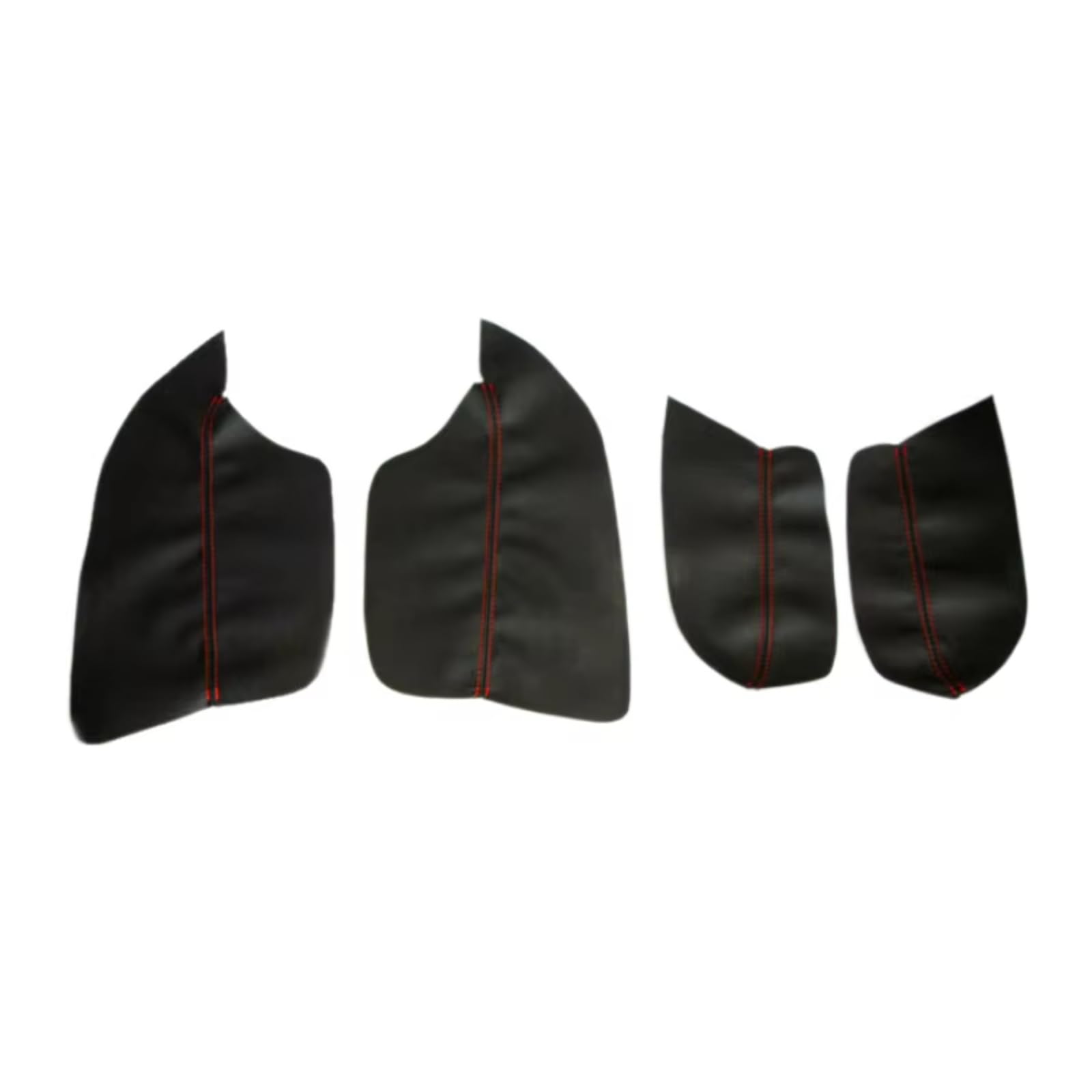 Innenzubehör Für Mitsubishi Für ASX 2013-2016 Auto-styling Tür Armlehne Panel Haut Abdeckung Aufkleber Trim Weiche Leder Tür armlehne Abdeckung Auto Dekorative(Black-red line) von Mfibbmf
