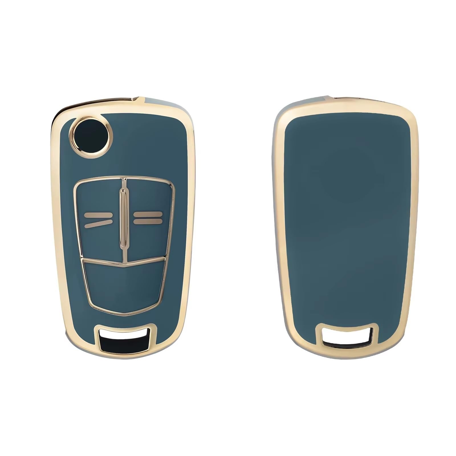 Innenzubehör Für Opel für Astra H für Corsa D für Vectra C für Zafira für Astra für Vectra für Signum Soft TPU Key Case Cover Schlüsselanhänger Auto Dekorative(Blue g) von Mfibbmf