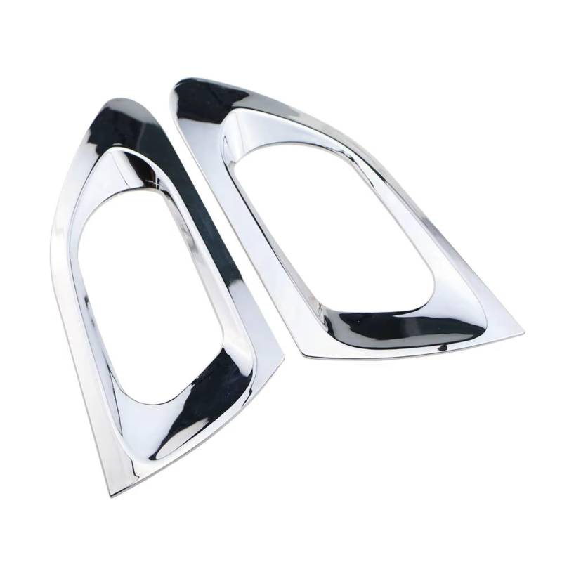 Innenzubehör Für Peugeot 208 2014–2019, ABS-Chrom-Innentürgriff-Schüssel-Abdeckungs-Ordnungsaufkleber Auto Dekorative(Back 2pcs) von Mfibbmf