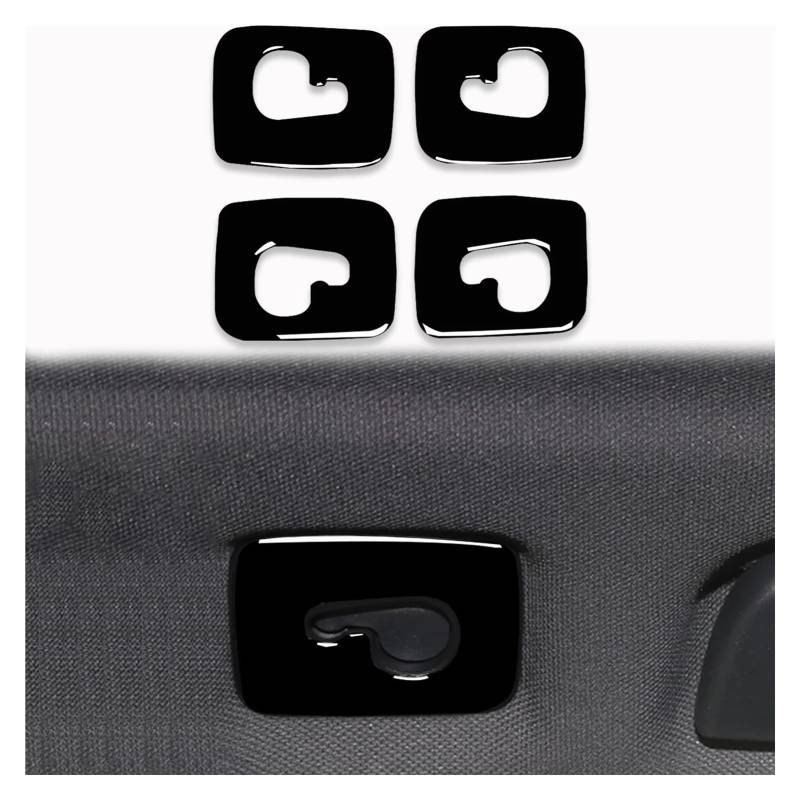 Innenzubehör Für Q7 SQ7 4M 2016-2019 Auto Lenkrad Getriebe Panel Air Outlet Tür Trim Innen Aufkleber Auto Dekorative(4 Pcs A) von Mfibbmf