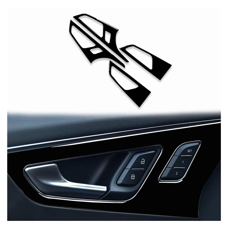 Innenzubehör Für Q7 SQ7 4M 2016-2019 Auto Lenkrad Getriebe Panel Air Outlet Tür Trim Innen Aufkleber Auto Dekorative(4 Pcs B) von Mfibbmf