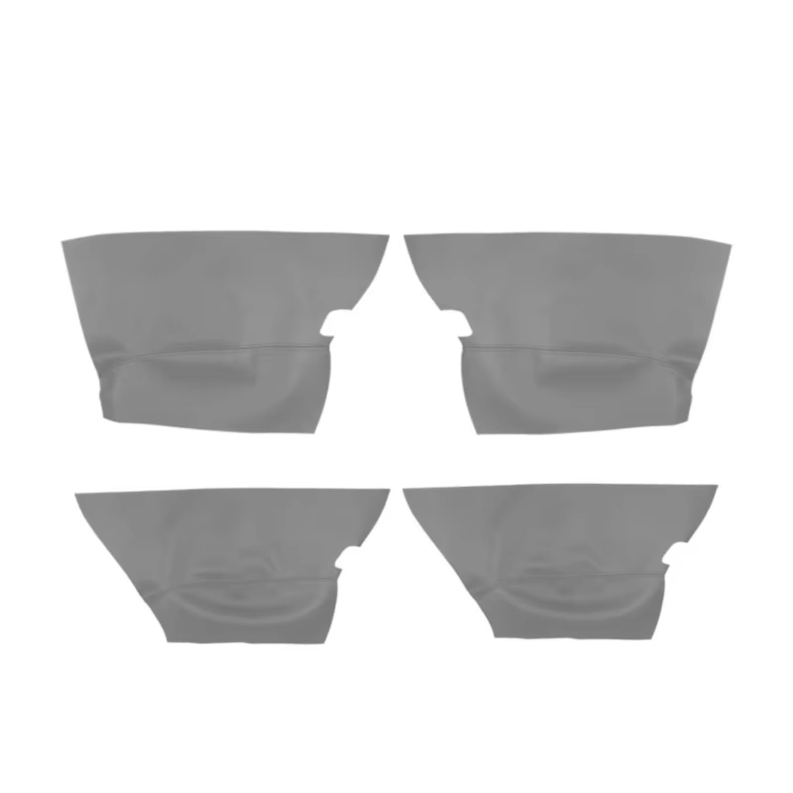 Innenzubehör Für Skoda Für Fabia 2008-2014 Auto Türgriff Armlehne Panel Mikrofaser Leder Abdeckung Schutz Trim 4 stücke Auto Dekorative(GRAY) von Mfibbmf